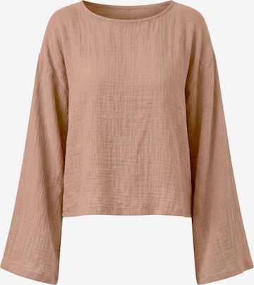 WENOR Blouse 'AVELOA' in Brown: front