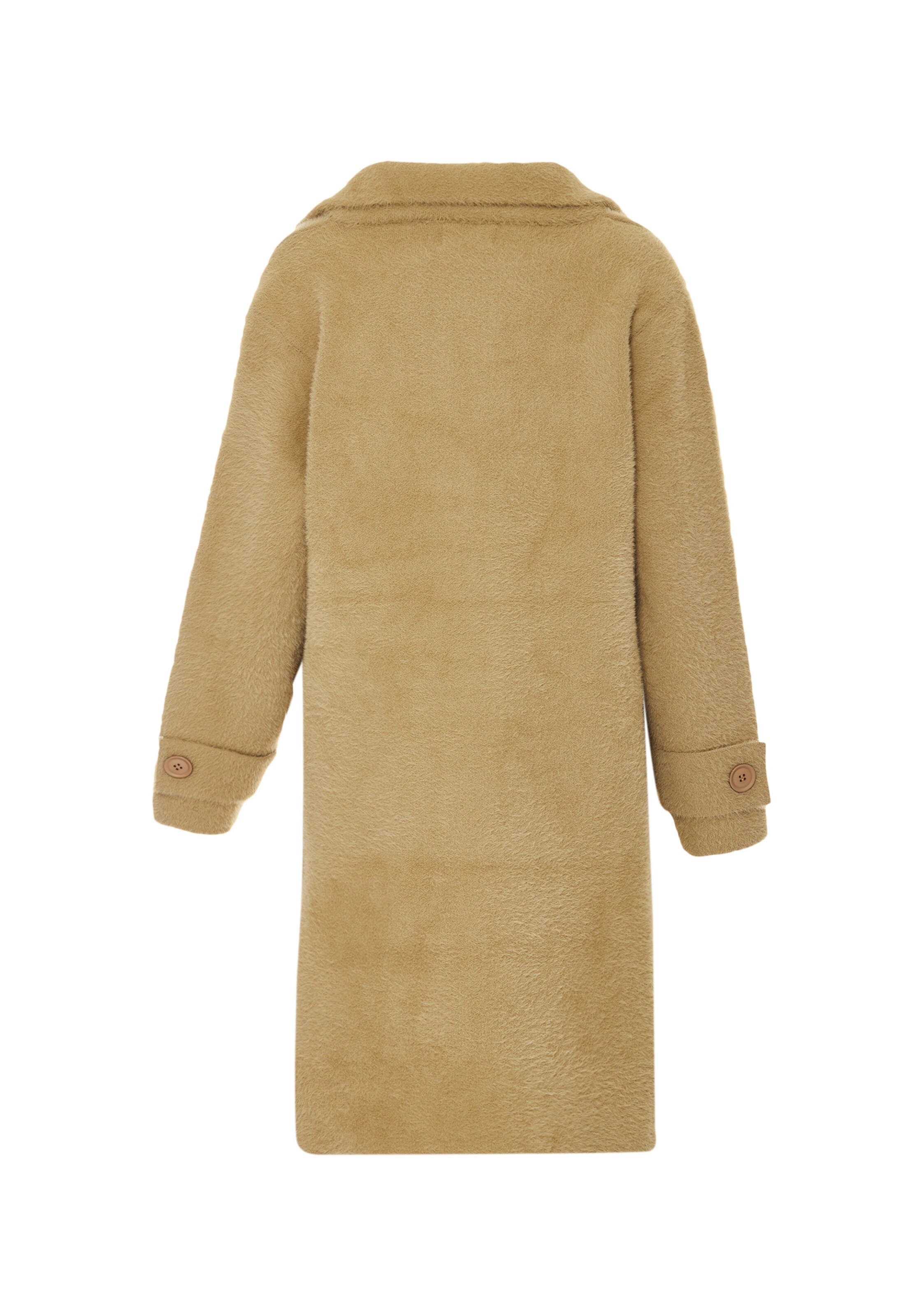 YASANNA - Sobretudo de malha em castanho