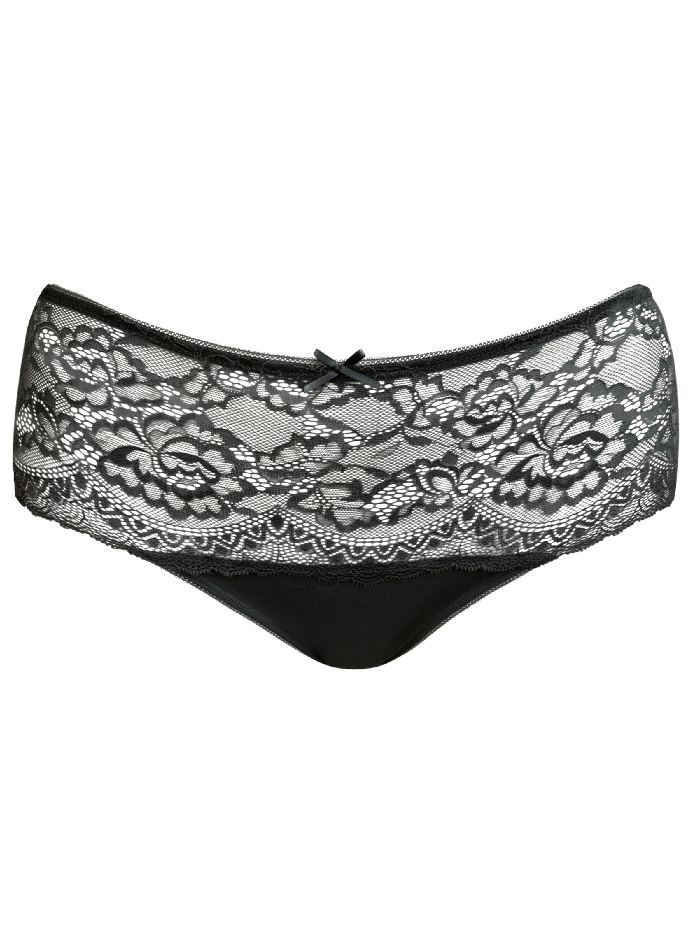 SugarShape Panty in Schwarz: Vorderseite