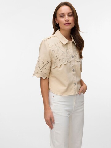 VERO MODA Blouse 'VMPetra' in Beige: front