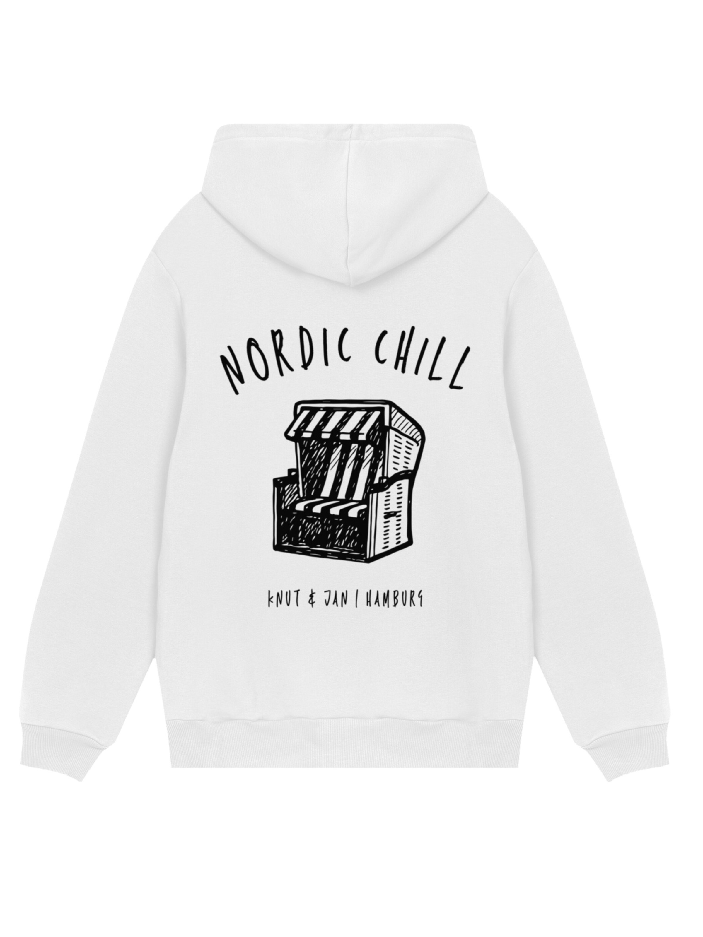 F4NT4STIC Sweatshirt 'Knut und Jan Scribble' in White
