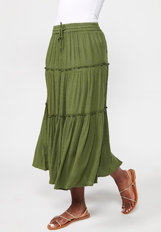 KOROSHI Nederdel i grøn