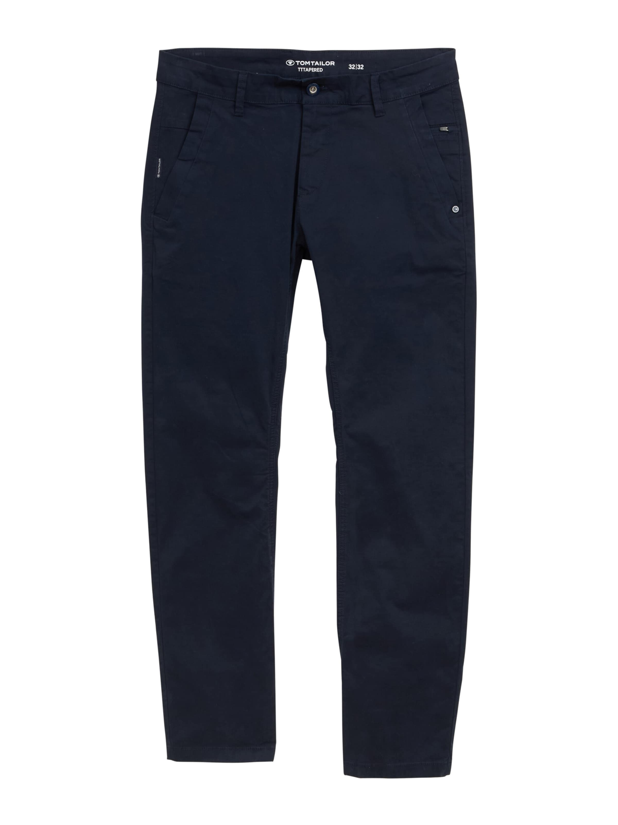 Regular Pantalon chino TOM TAILOR en bleu : devant