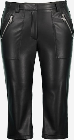 Coupe slim Pantalon Ulla Popken en noir : devant