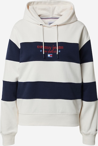 Sweat-shirt Tommy Jeans en blanc : devant