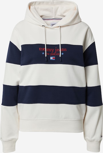 Tommy Jeans Sweatshirt i marinblå / karminröd / off-white, Produktvy