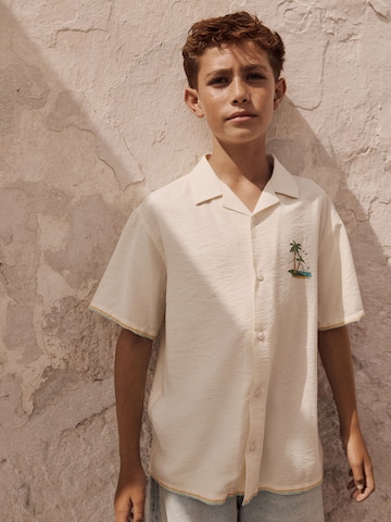 Coupe regular Chemise Next en beige : devant