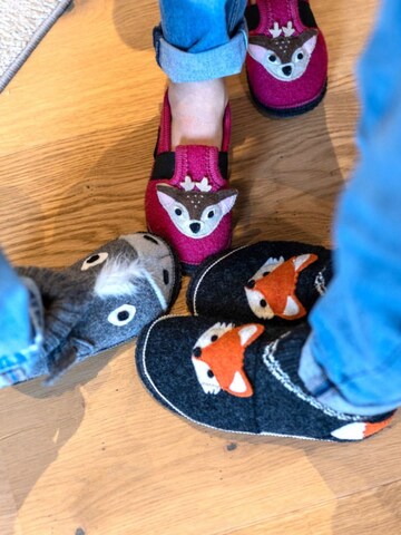 kitz-pichler Slippers 'Hüttenschuhe Esel' in Grey