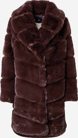 River Island Between-Seasons Coat in Brown: front