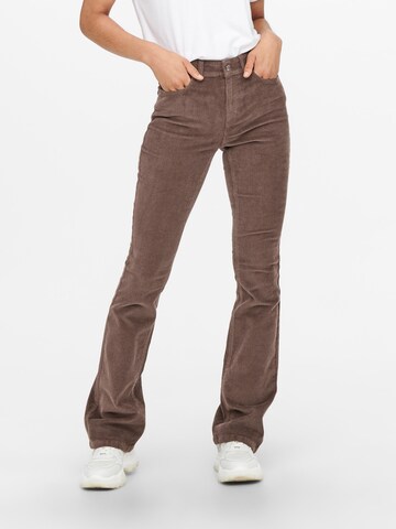ONLY Flared Pants in Brown: front