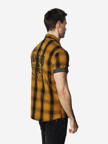 KOROSHI Slim fit Overhemd in Geel