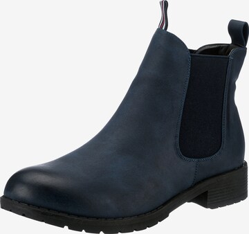 ambellis Chelsea Boots in Blue: front