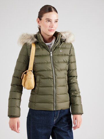 Giacca invernale di Tommy Jeans in verde: frontale