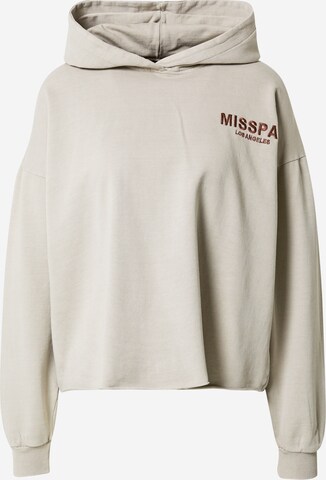 Misspap - Sweatshirt em cinzento: frente