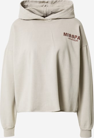 Sweat-shirt Misspap en gris : devant