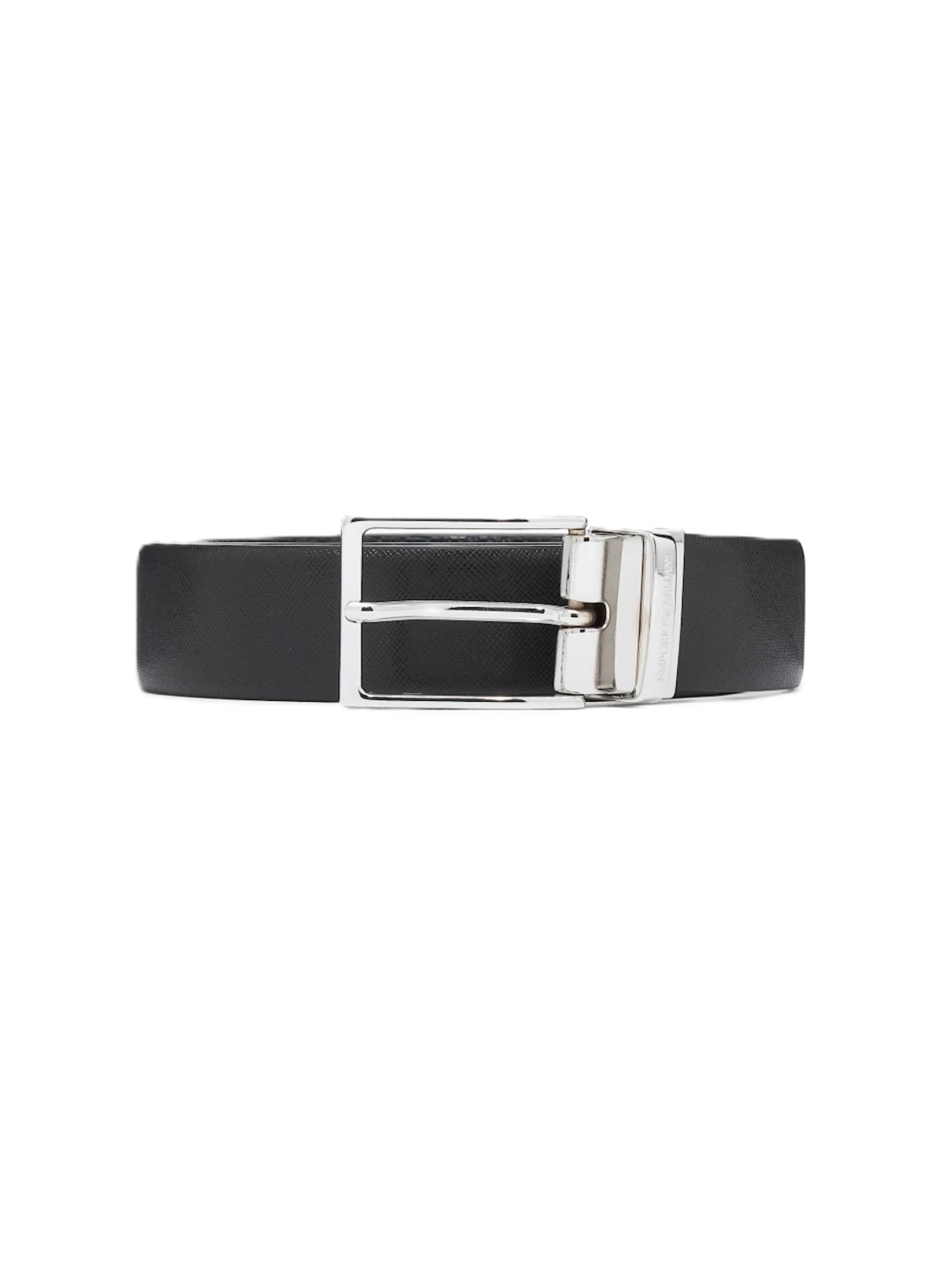 Emporio Armani Gürtel 'EM005540 AF24909'‌‌‌‌‌‌‌‌ in Schwarz: Vorderseite