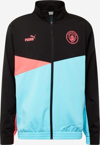 PUMA Athletic Jacket 'MCFC' in Black: front