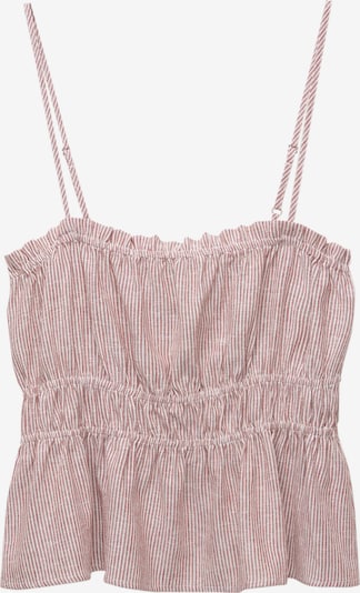 Pull&Bear Toppi värissä burgundin punainen / valkoinen, Tuotenäkymä