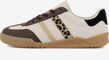 Baskets basses 'Jazz' US POLO ASSN. en beige : devant
