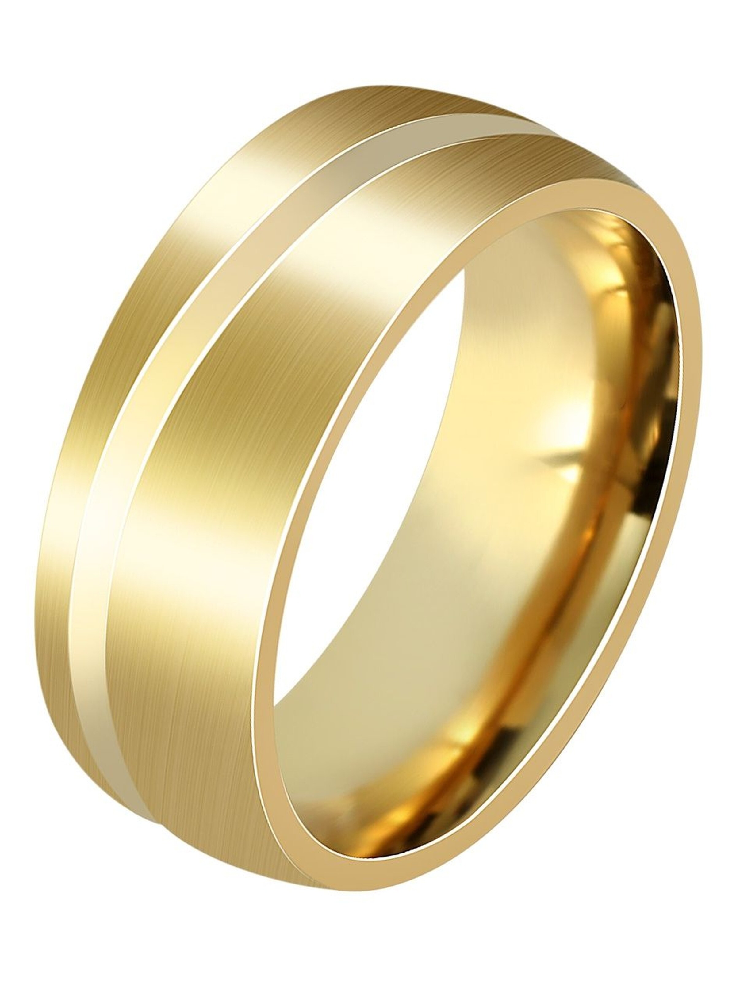 Akzent Ring 'Peyton, goldfarbig, langlebig' in Gold: front