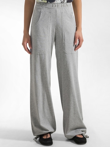 DEHA Wide Leg Sporthose in Grau: Vorderseite