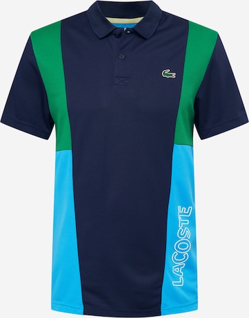 Lacoste Sport - Camisa funcionais em azul: frente