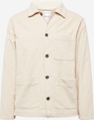 SELECTED HOMME - Ajuste confortable Chaqueta de entretiempo 'TONY' en beige: frente