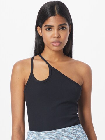 Abercrombie & Fitch Shirt bodysuit in Black: front