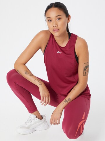 Reebok Skinny Workout Pants 'Lux' in Pink