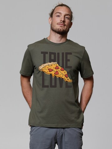 Watapparel T-Shirt ' True Love ' in Grün: Vorderseite