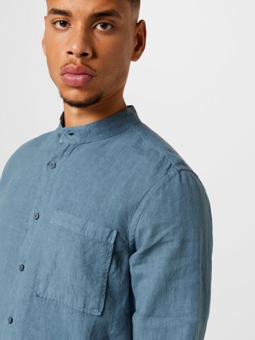 NN07 Regular fit Button Up Shirt 'Eddie' in Blue