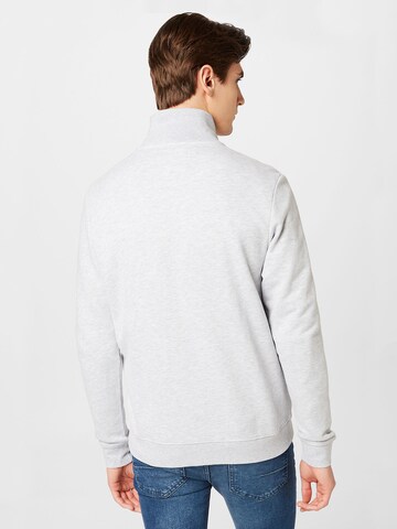 TOM TAILOR Zip-Up Hoodie in Grey