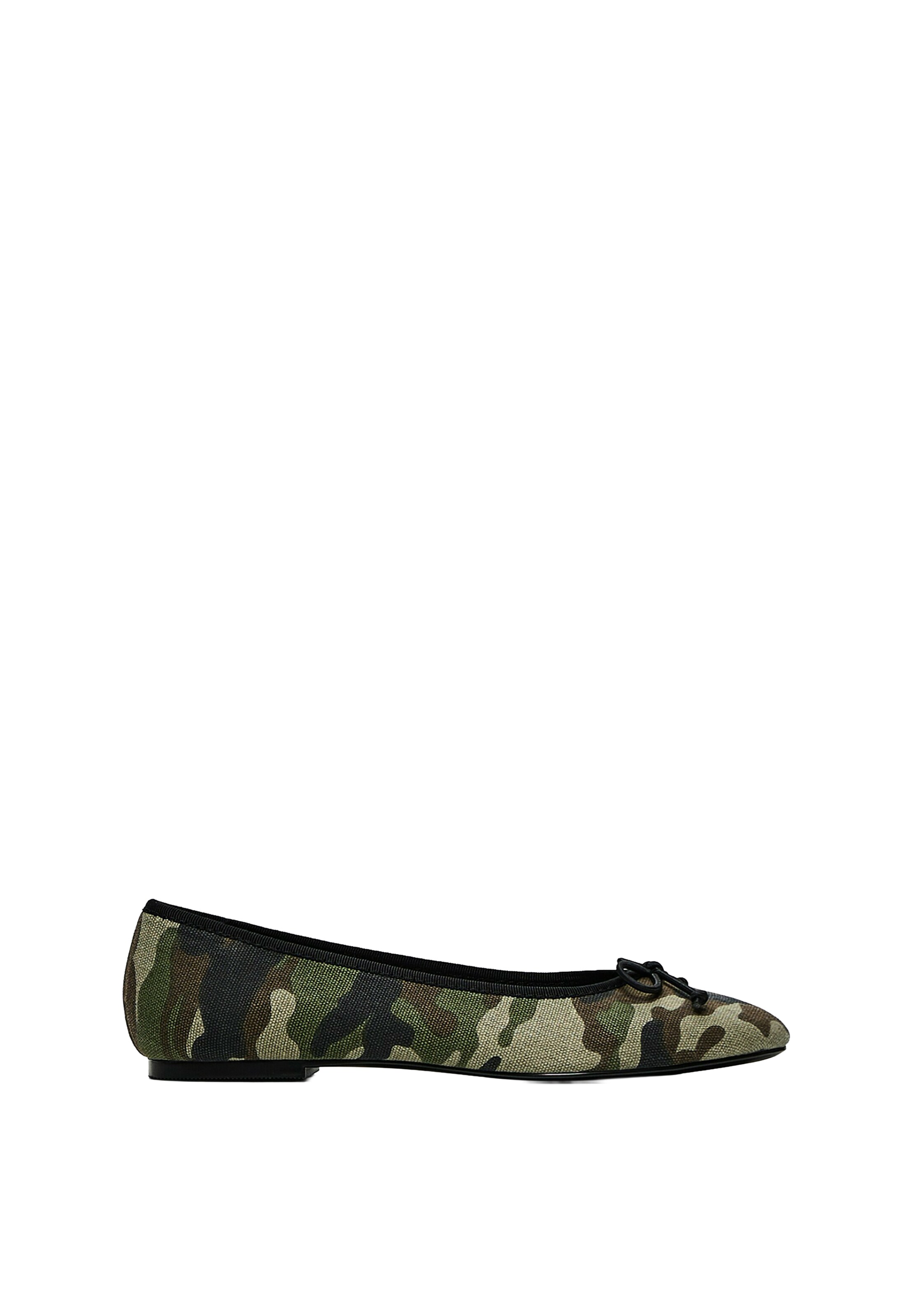 Bershka Balerinke | zelena barva: sprednja stran