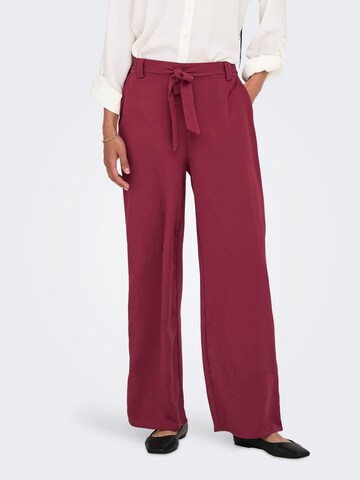 ONLY Wide leg Trousers 'ONLNova' in Red: front