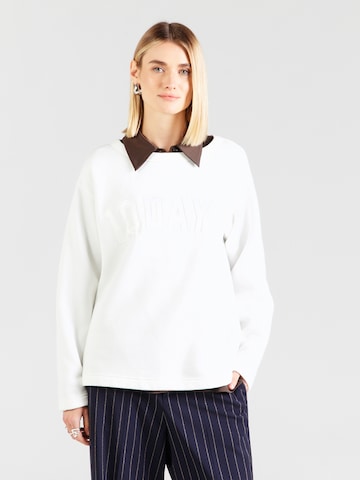 10Days Sweatshirt 'Petite Statement' in Beige: front