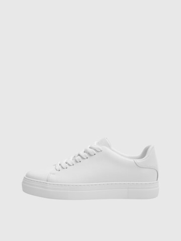 SELECTED Låg sneaker 'David' i vit