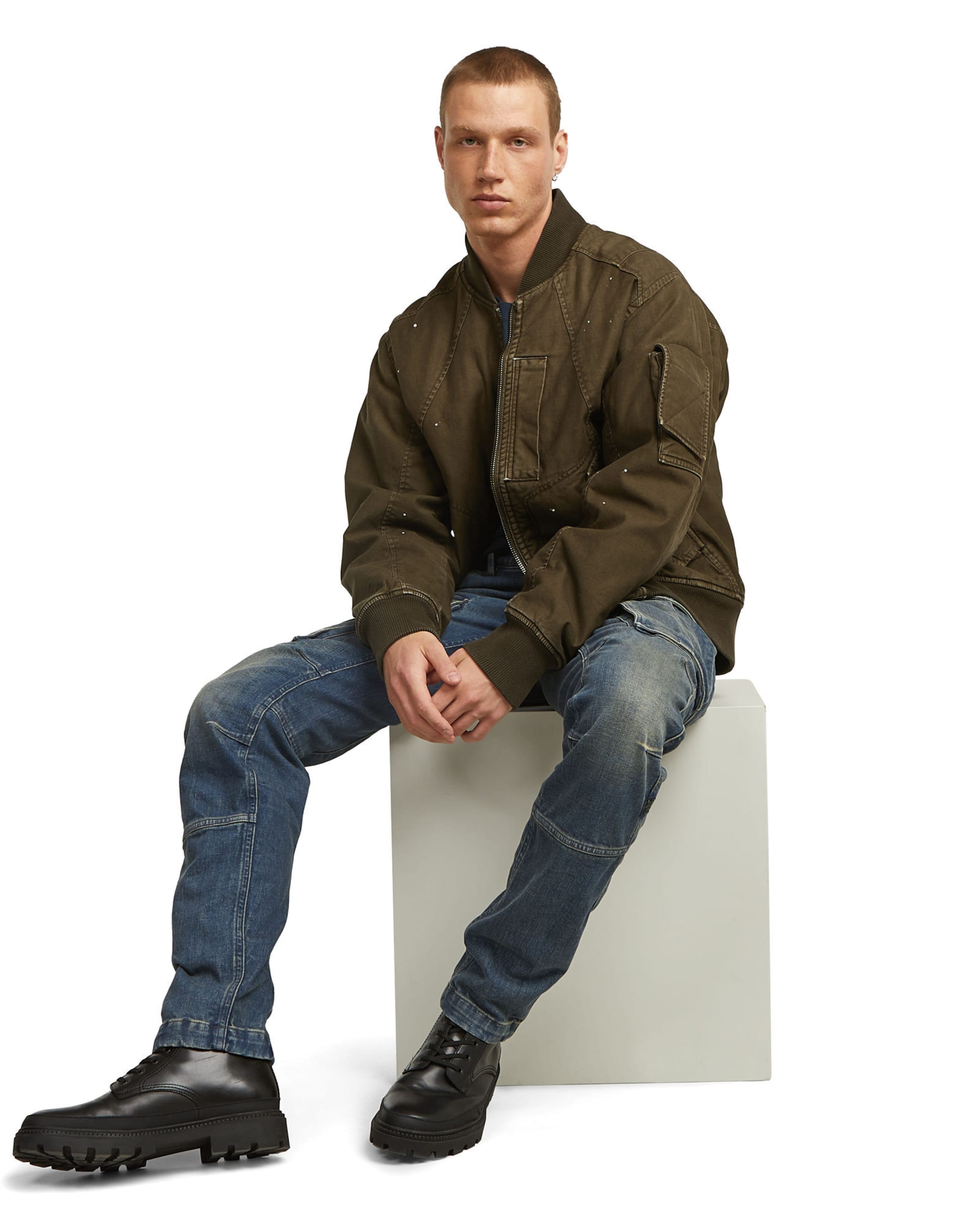 G-STAR Tapered Cargojeans in Blauw