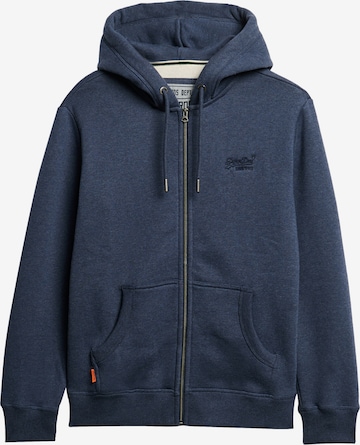 Giacca di felpa 'Essential' di Superdry & Co in blu: frontale