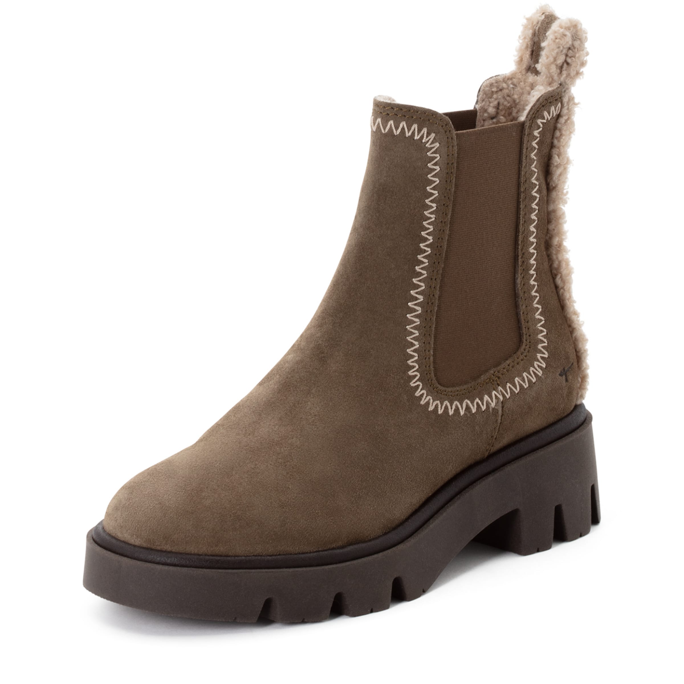Tamaris Chelsea boots in Brown: front