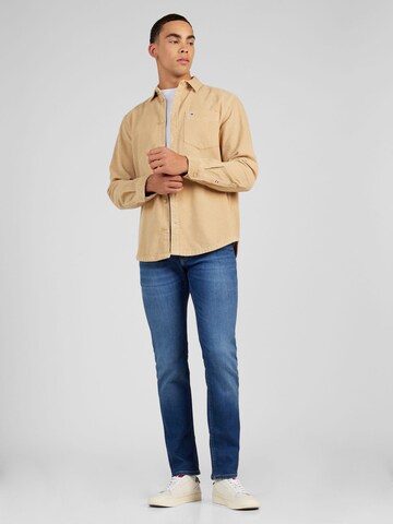 Tommy Jeans Regular fit Overhemd in Beige