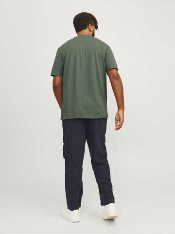 žalia Jack & Jones Plus Marškinėliai 'JJEBRADLEY'