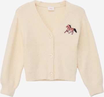 Cardigan s.Oliver en beige : devant