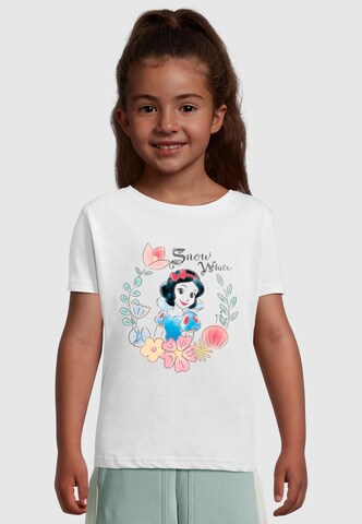 Maglietta 'Snow White - Flower Wreath' di ABSOLUTE CULT in bianco: frontale