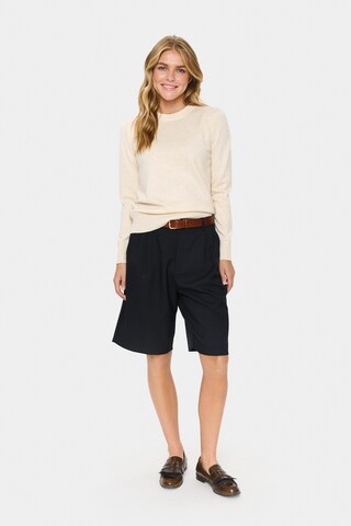 SAINT TROPEZ Pullover 'Mia' in Beige