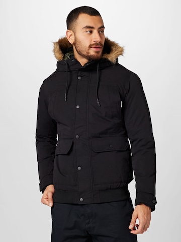 JACK & JONES - Chaqueta de invierno 'Winner' en negro: frente