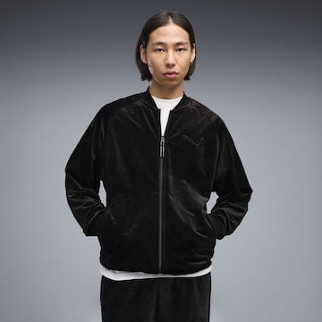 Veste en polaire PUMA en noir : devant