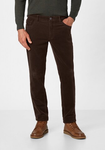REDPOINT Slim fit Pants in Brown: front