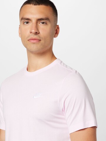 Nike Sportswear Средняя посадка Футболка 'Club' в Ярко-розовый