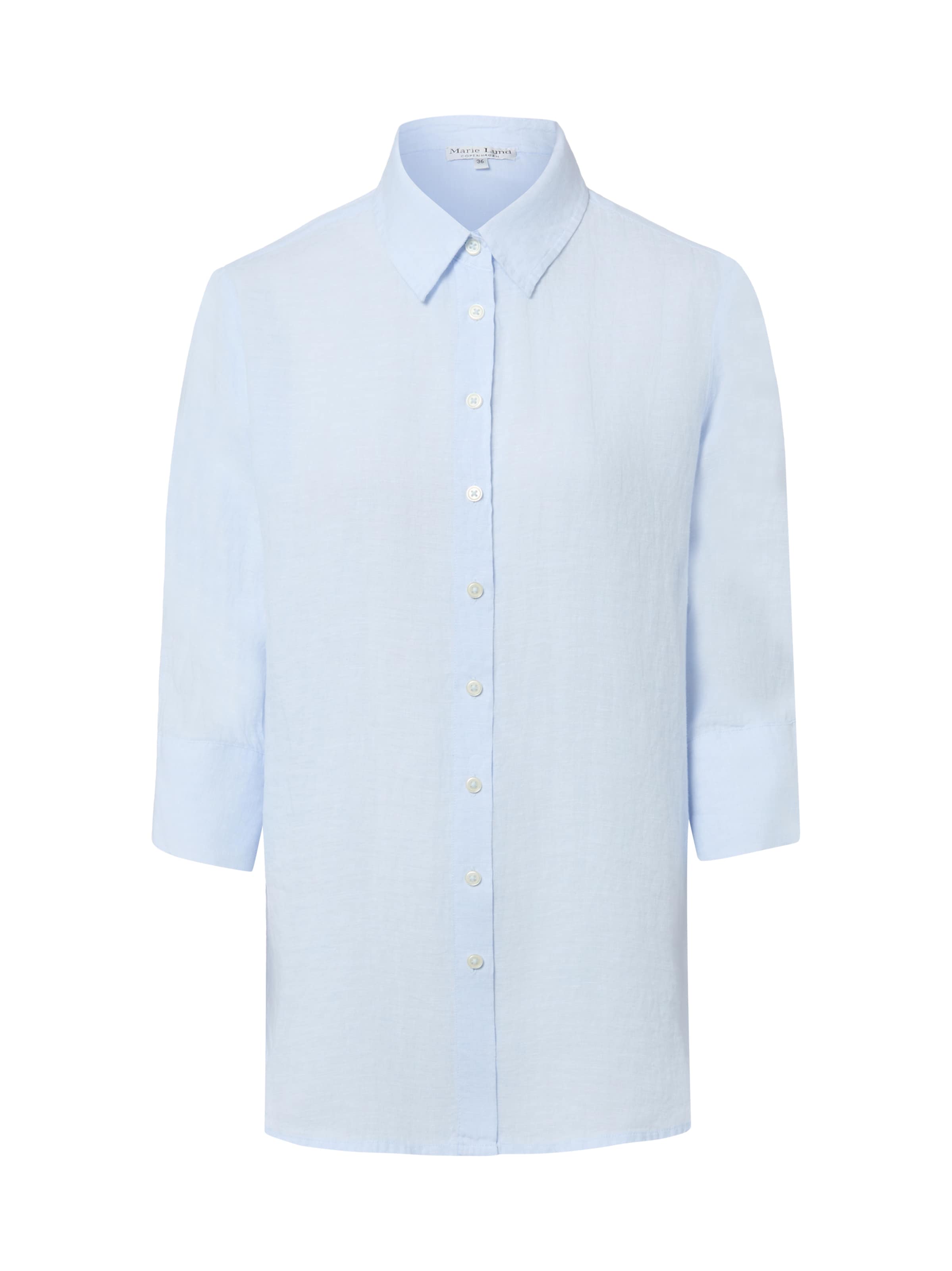 Marie Lund Blouse in Blauw: voorkant