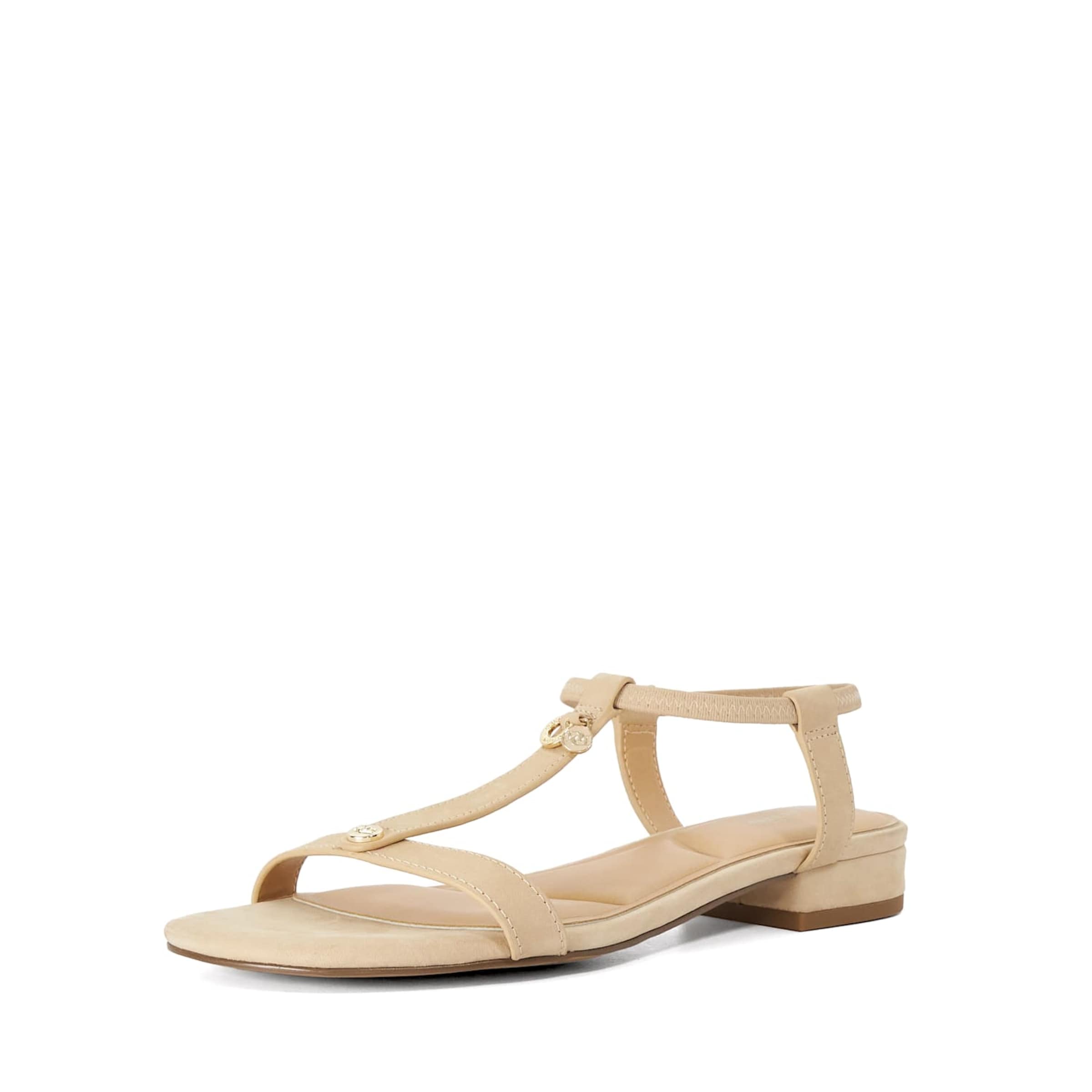 Sandales Dune LONDON en beige : devant
